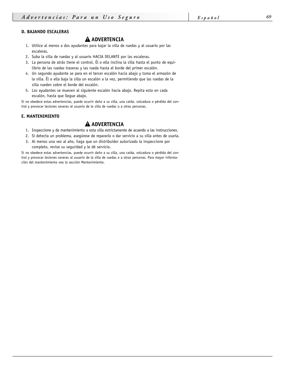 Sunrise Medical 2000 Series User Manual | Page 69 / 88