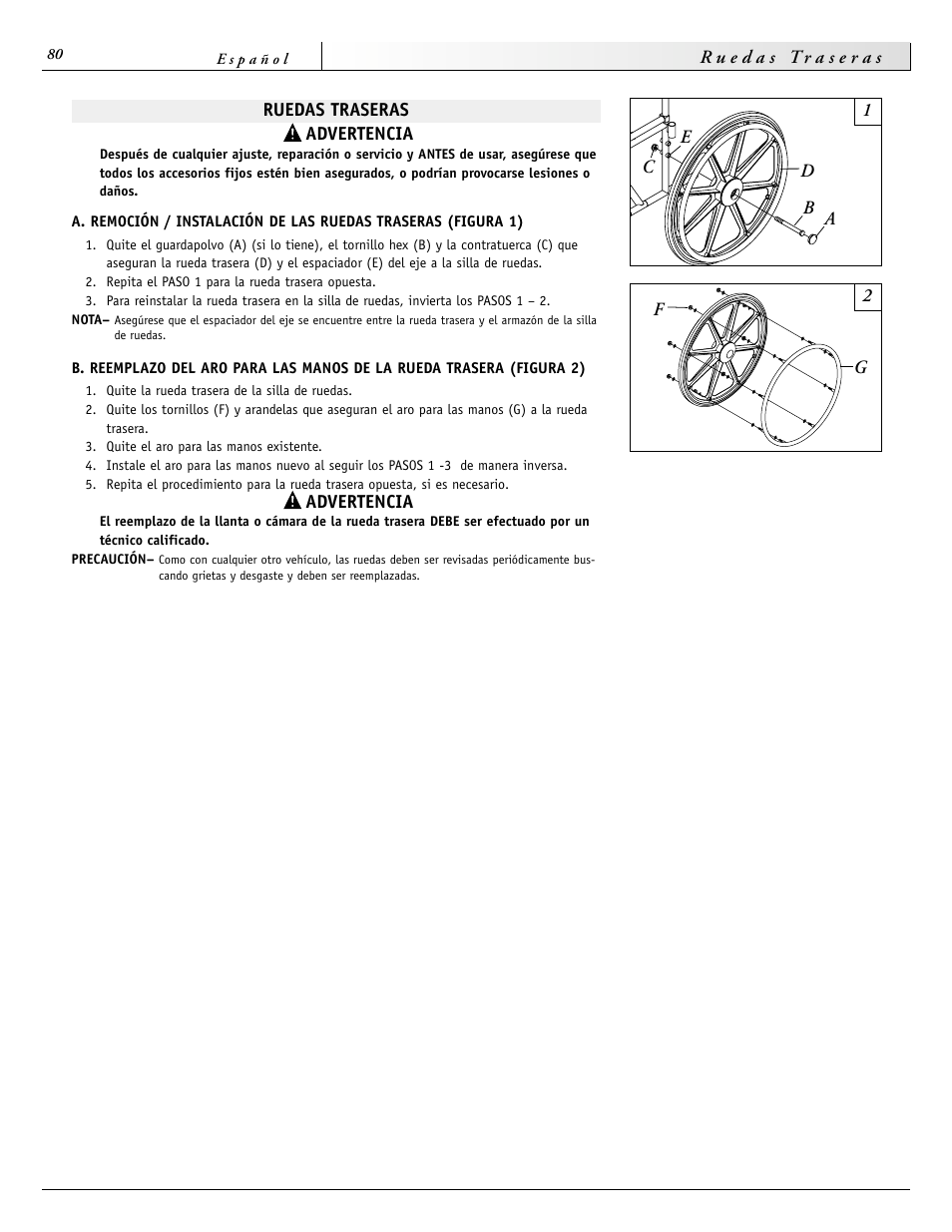 Sunrise Medical 2000 Series User Manual | Page 80 / 88
