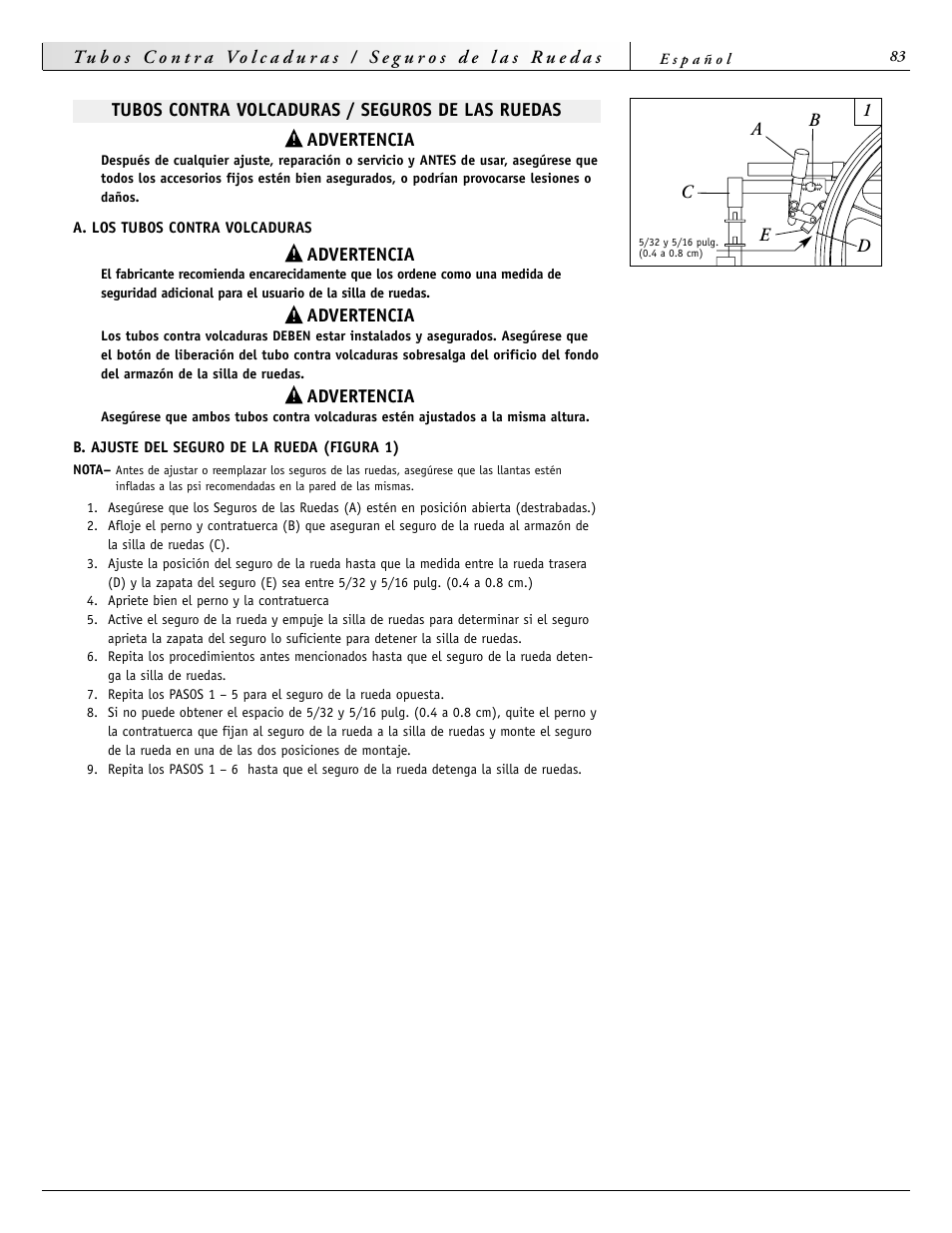 Sunrise Medical 2000 Series User Manual | Page 83 / 88