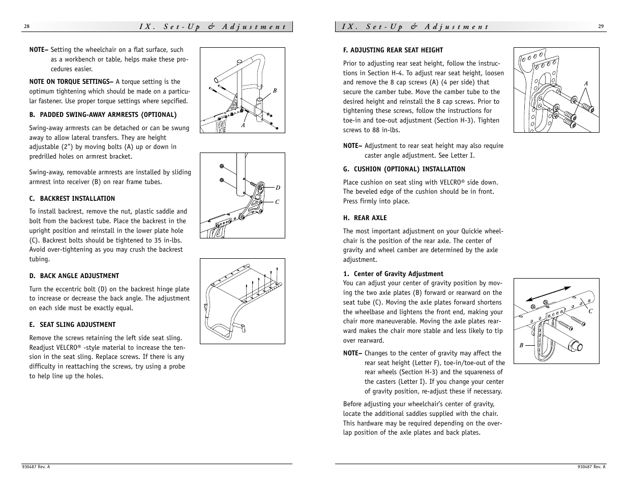 Sunrise Medical Quickie Ti Titanium User Manual | Page 15 / 23