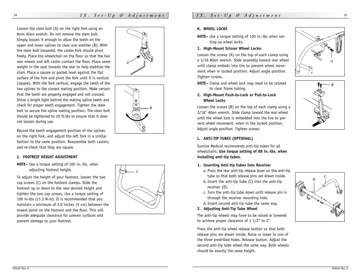 Sunrise Medical Quickie Ti Titanium User Manual | Page 18 / 23