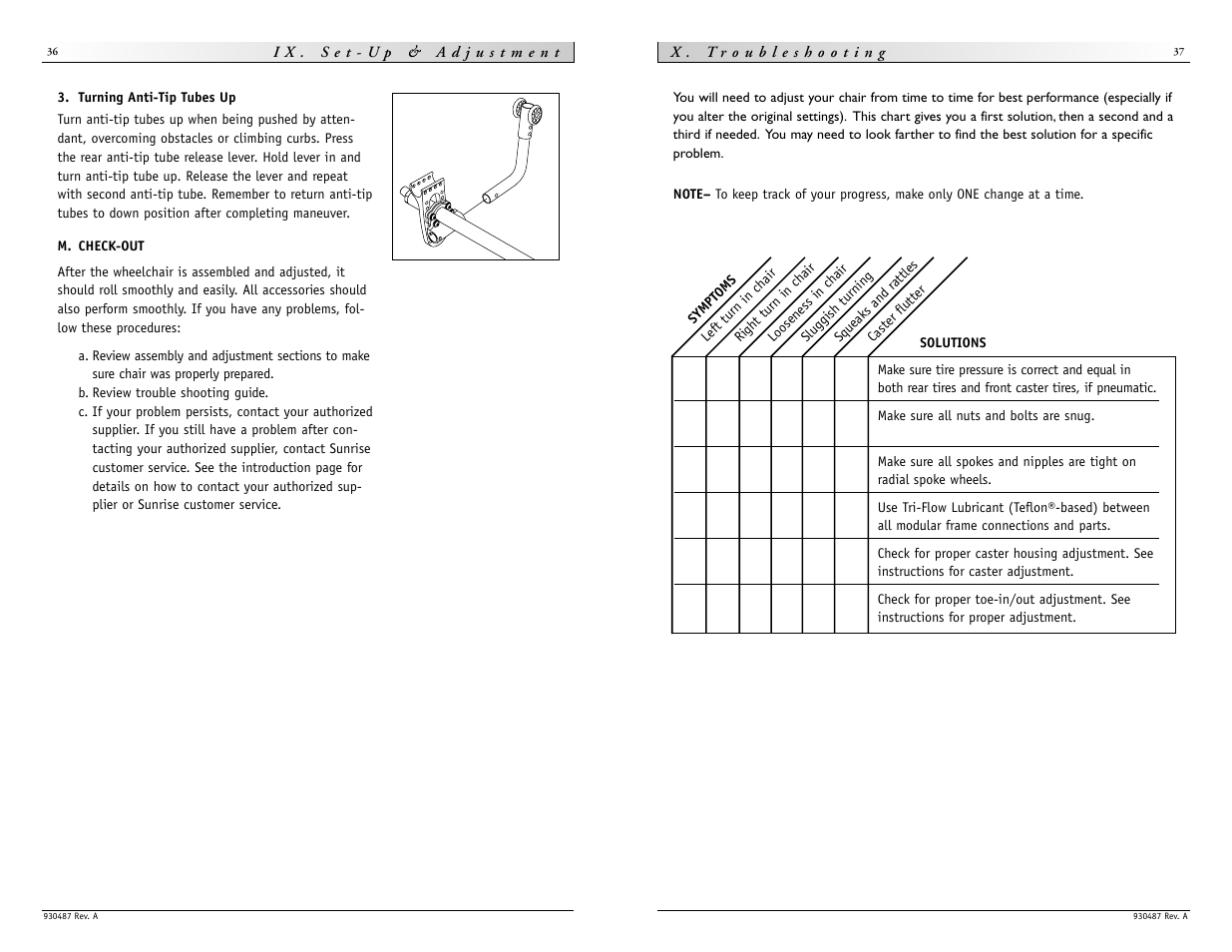 Sunrise Medical Quickie Ti Titanium User Manual | Page 19 / 23