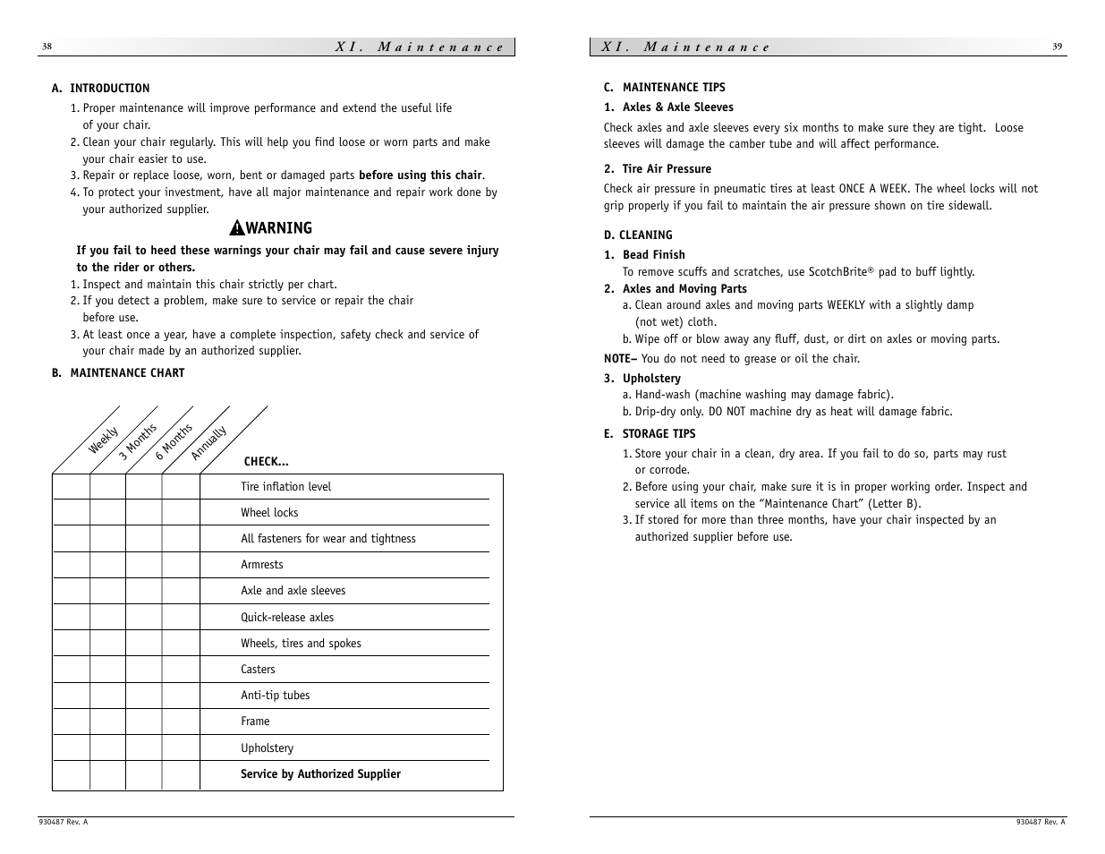 Sunrise Medical Quickie Ti Titanium User Manual | Page 20 / 23