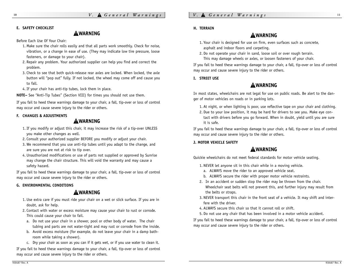 Sunrise Medical Quickie Ti Titanium User Manual | Page 6 / 23