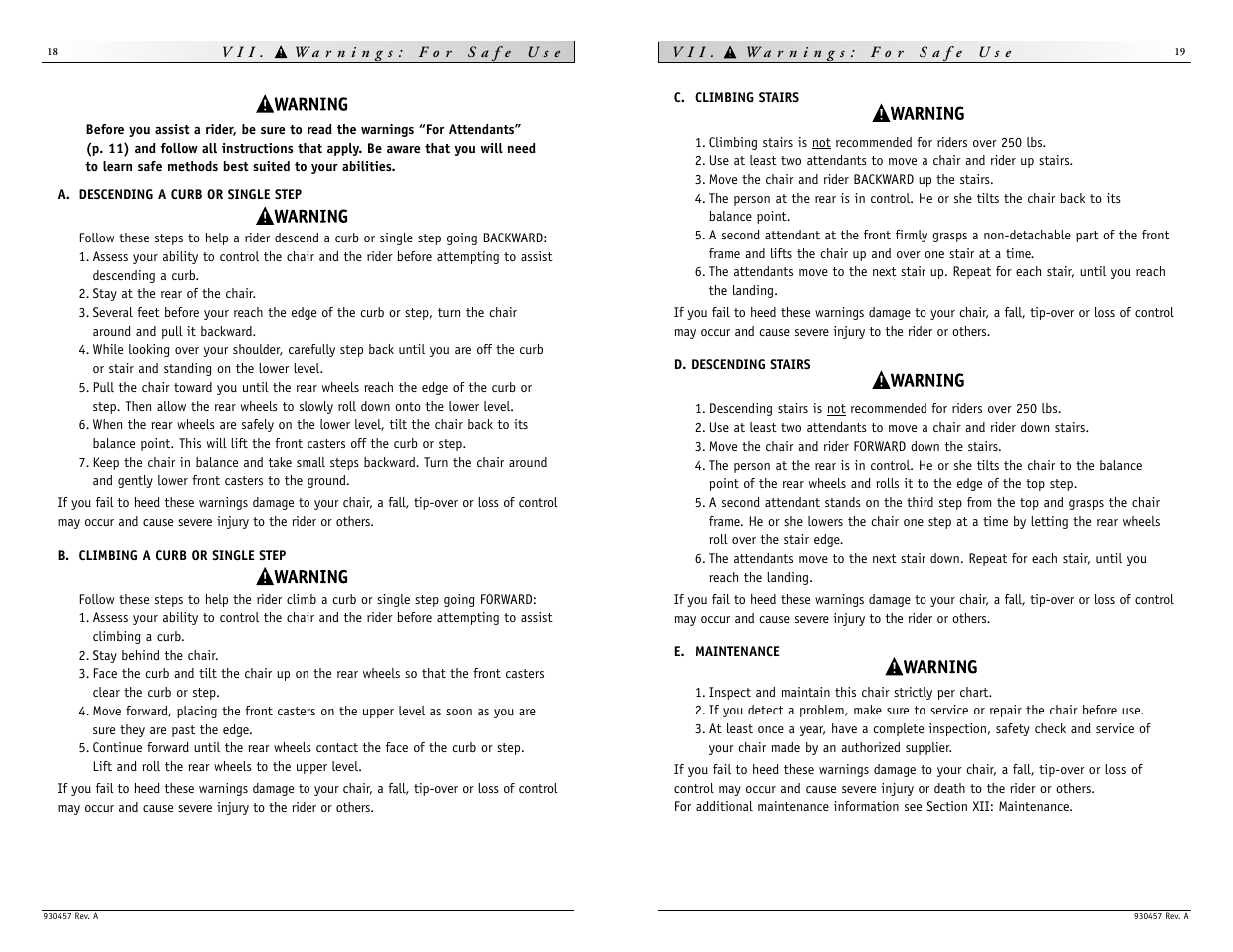 Sunrise Medical Quickie M6 User Manual | Page 10 / 21