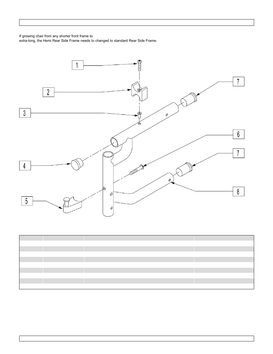 Q2 - xl hemi swing-away front side frame | Sunrise Medical One-Arm Drive Quickie 2 User Manual | Page 13 / 173