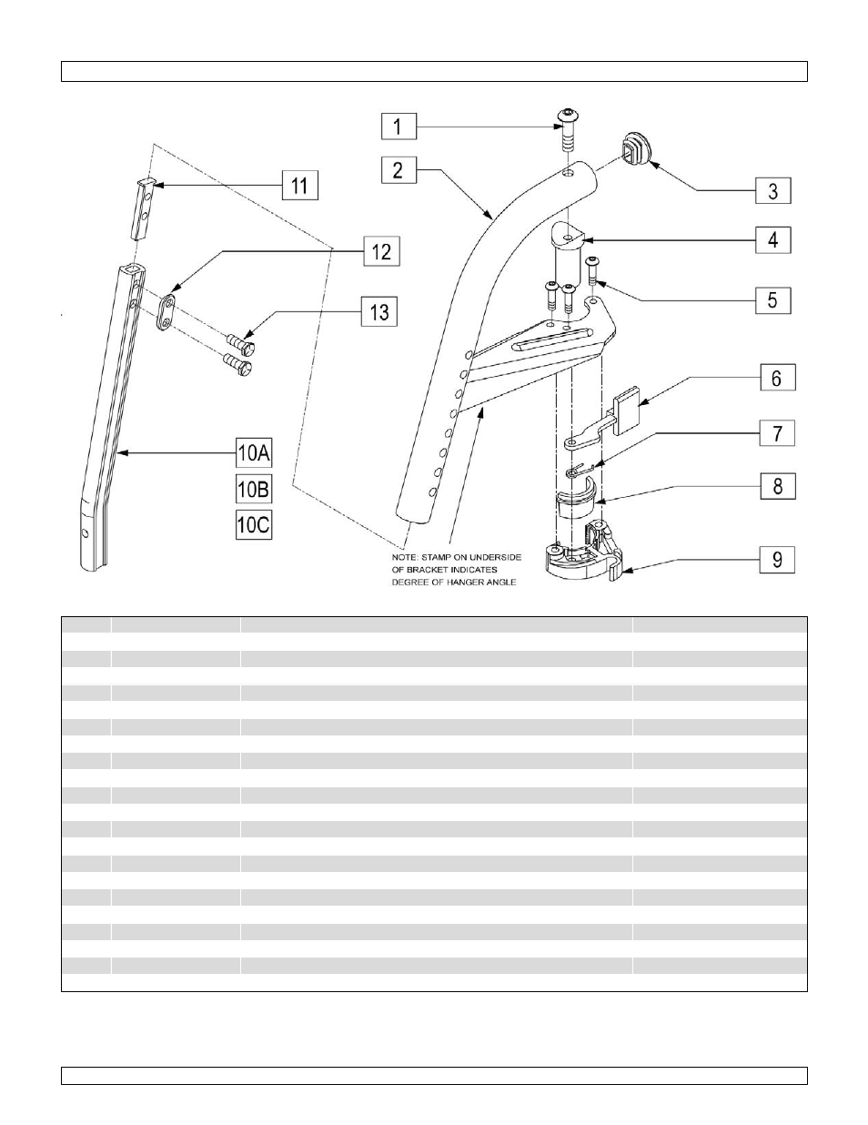 70 deg swing-away hanger | Sunrise Medical One-Arm Drive Quickie 2 User Manual | Page 91 / 173