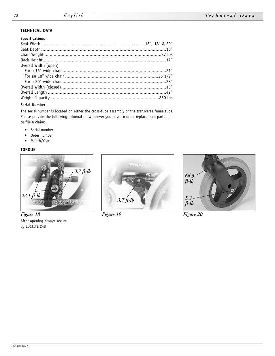 Sunrise Medical Guardian 931150 User Manual | Page 12 / 34