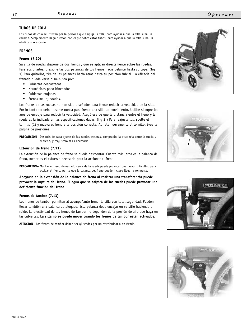 Sunrise Medical Guardian 931150 User Manual | Page 18 / 34