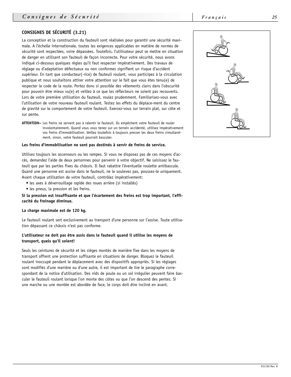 Sunrise Medical Guardian 931150 User Manual | Page 25 / 34
