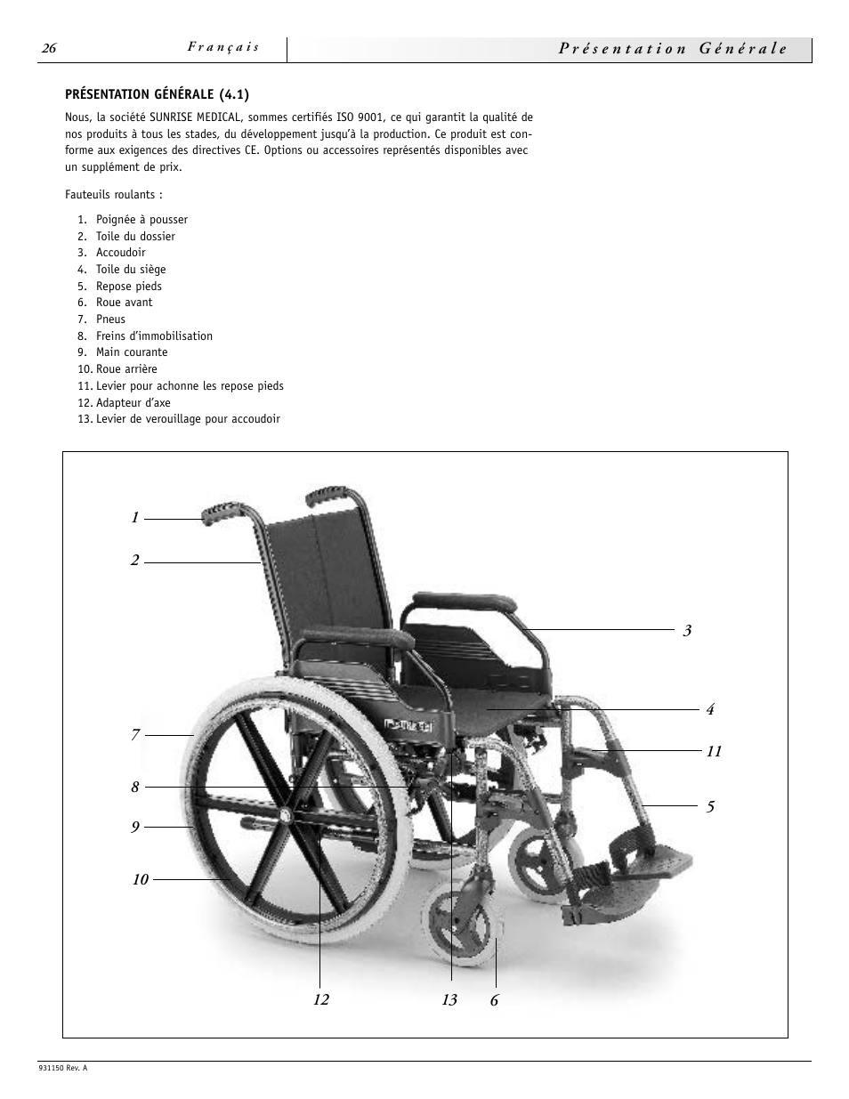 Sunrise Medical Guardian 931150 User Manual | Page 26 / 34