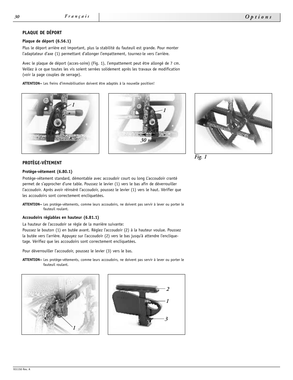 Sunrise Medical Guardian 931150 User Manual | Page 30 / 34