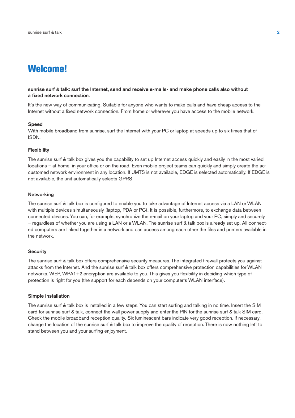 Welcome | Sunrise Medical User Manual User Manual | Page 2 / 60