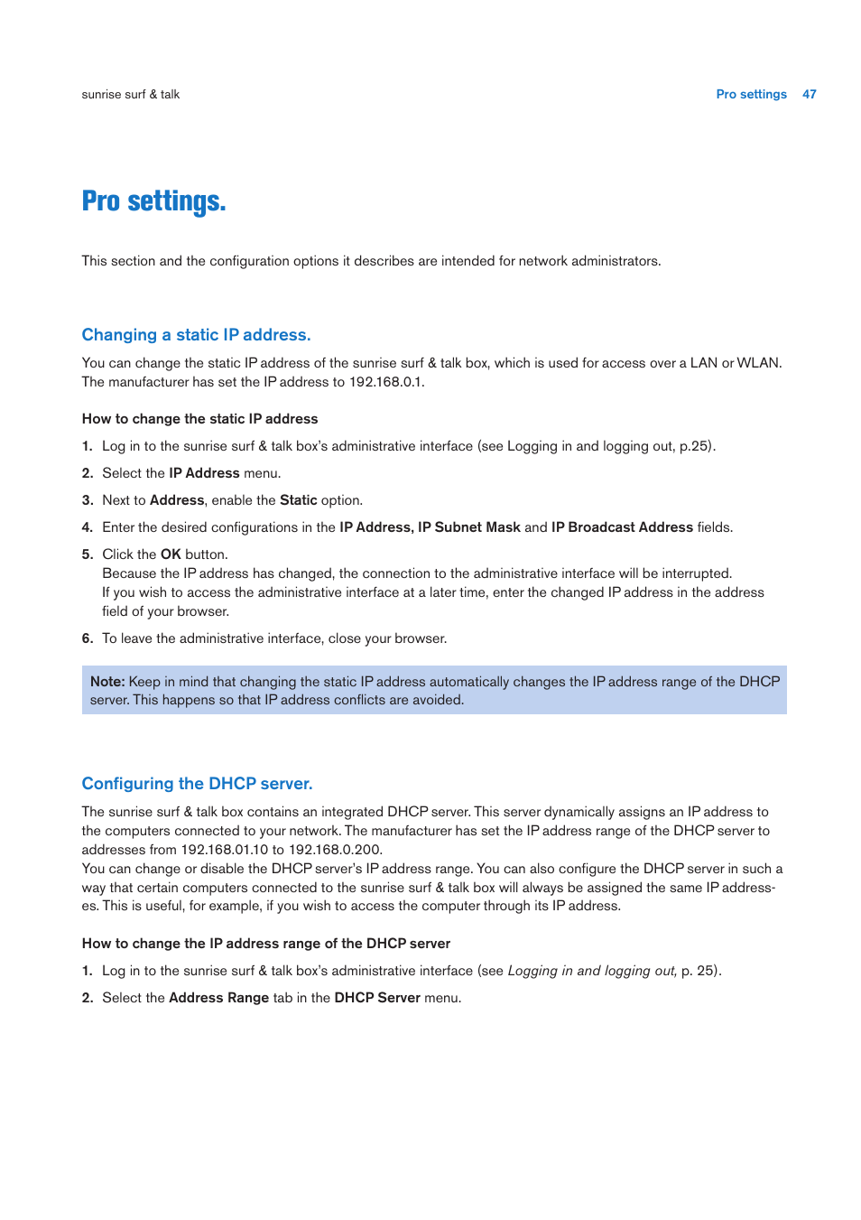 Pro settings | Sunrise Medical User Manual User Manual | Page 47 / 60