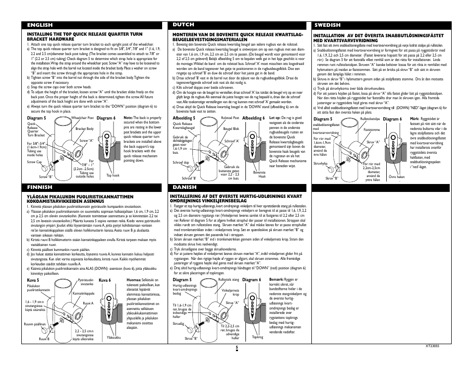 Sunrise Medical Jay J2 2300 SERIES User Manual | Page 5 / 12