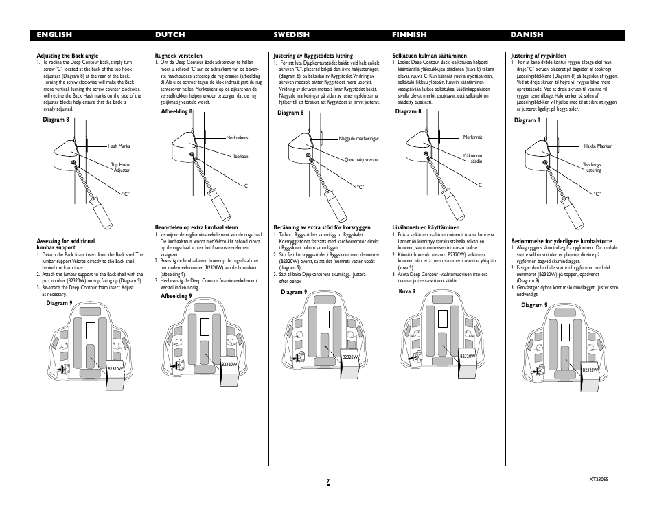 Sunrise Medical Jay J2 2300 SERIES User Manual | Page 7 / 12