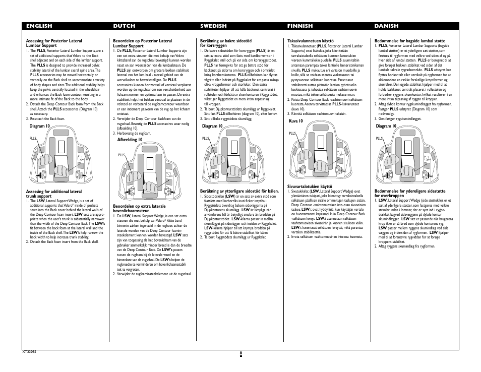 Sunrise Medical Jay J2 2300 SERIES User Manual | Page 8 / 12