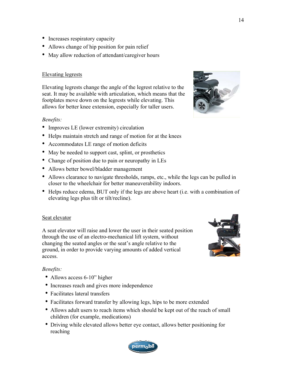 Sunrise Medical SMA User Manual | Page 14 / 27