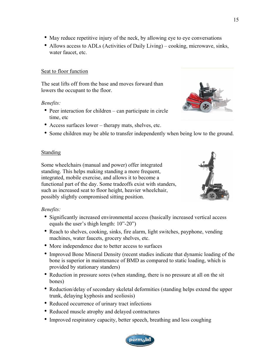 Sunrise Medical SMA User Manual | Page 15 / 27