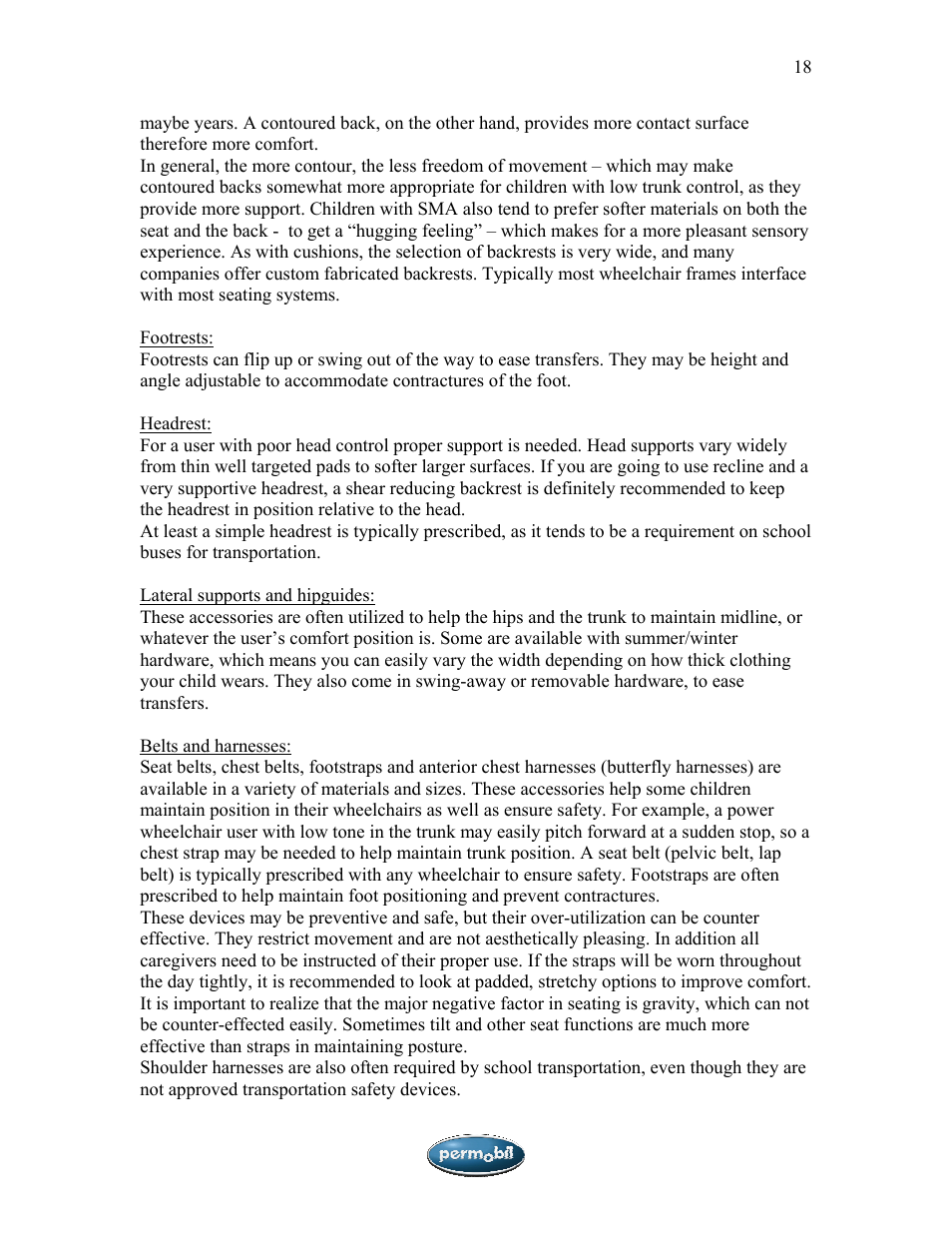 Sunrise Medical SMA User Manual | Page 18 / 27