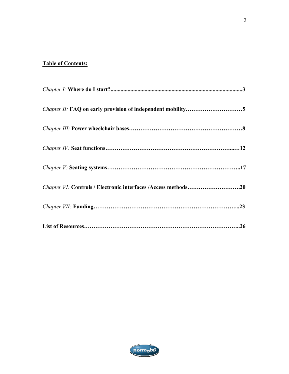 Sunrise Medical SMA User Manual | Page 2 / 27