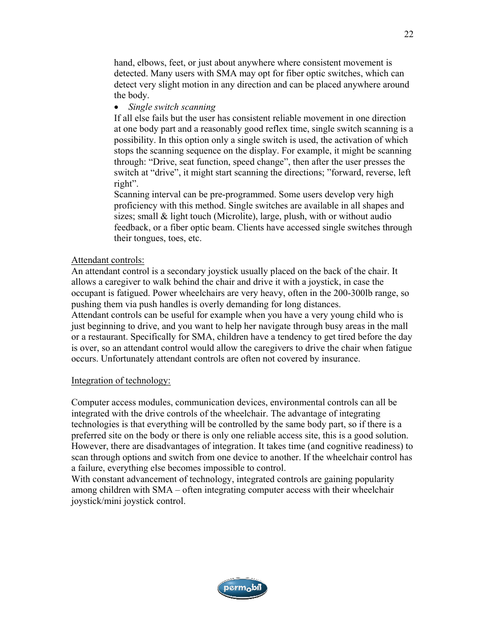 Sunrise Medical SMA User Manual | Page 22 / 27