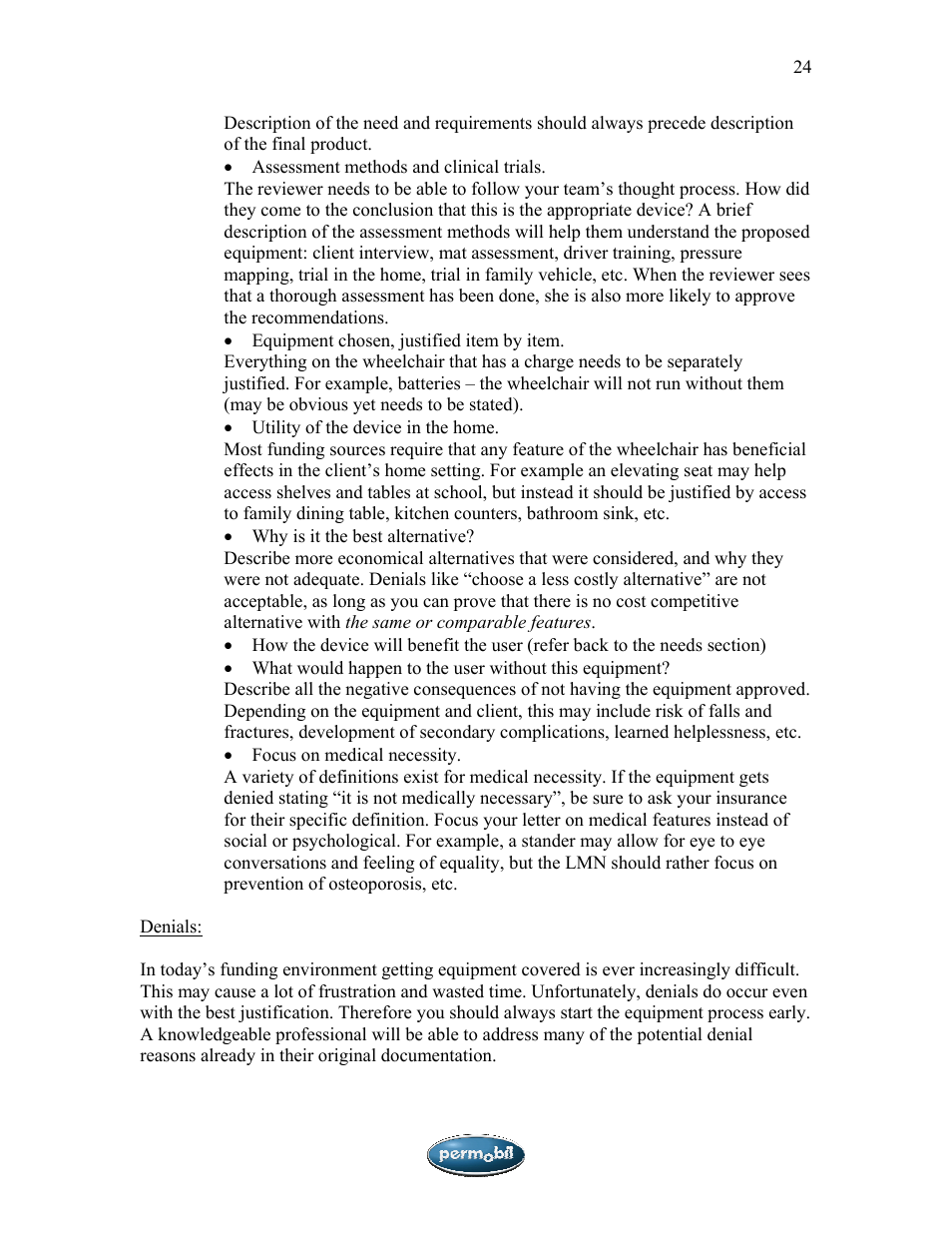 Sunrise Medical SMA User Manual | Page 24 / 27