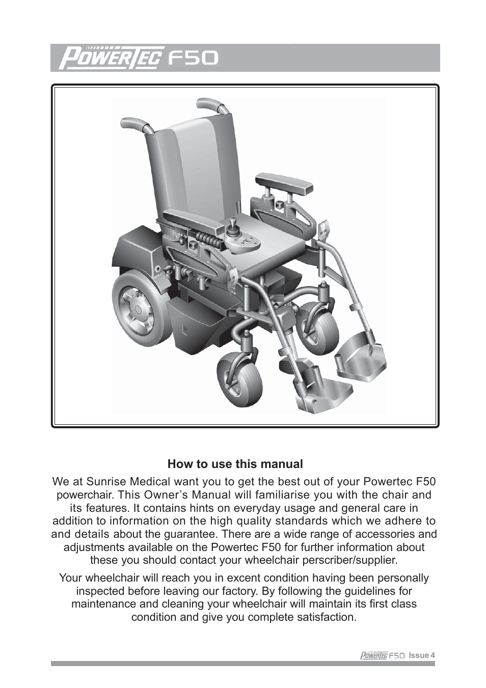 Sunrise Medical POWERTEC F50 User Manual | Page 2 / 44