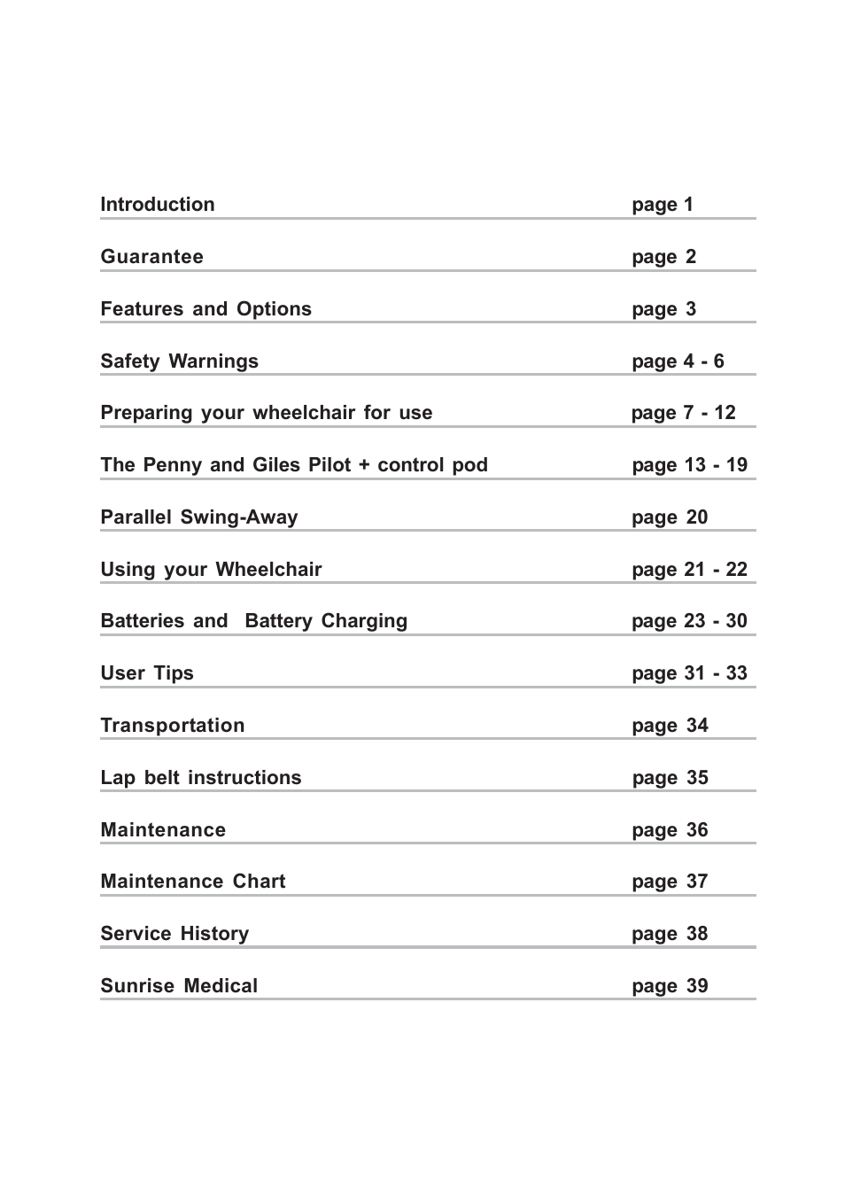 Sunrise Medical POWERTEC F50 User Manual | Page 3 / 44