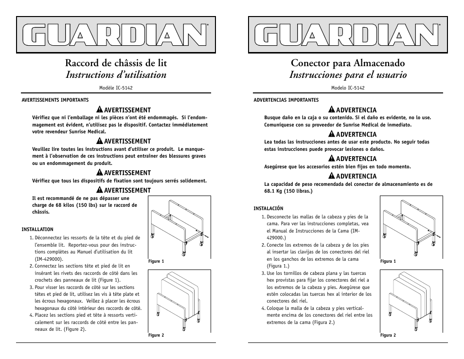 Sunrise Medical Component Racking Connector IC-5142 User Manual | Page 2 / 3