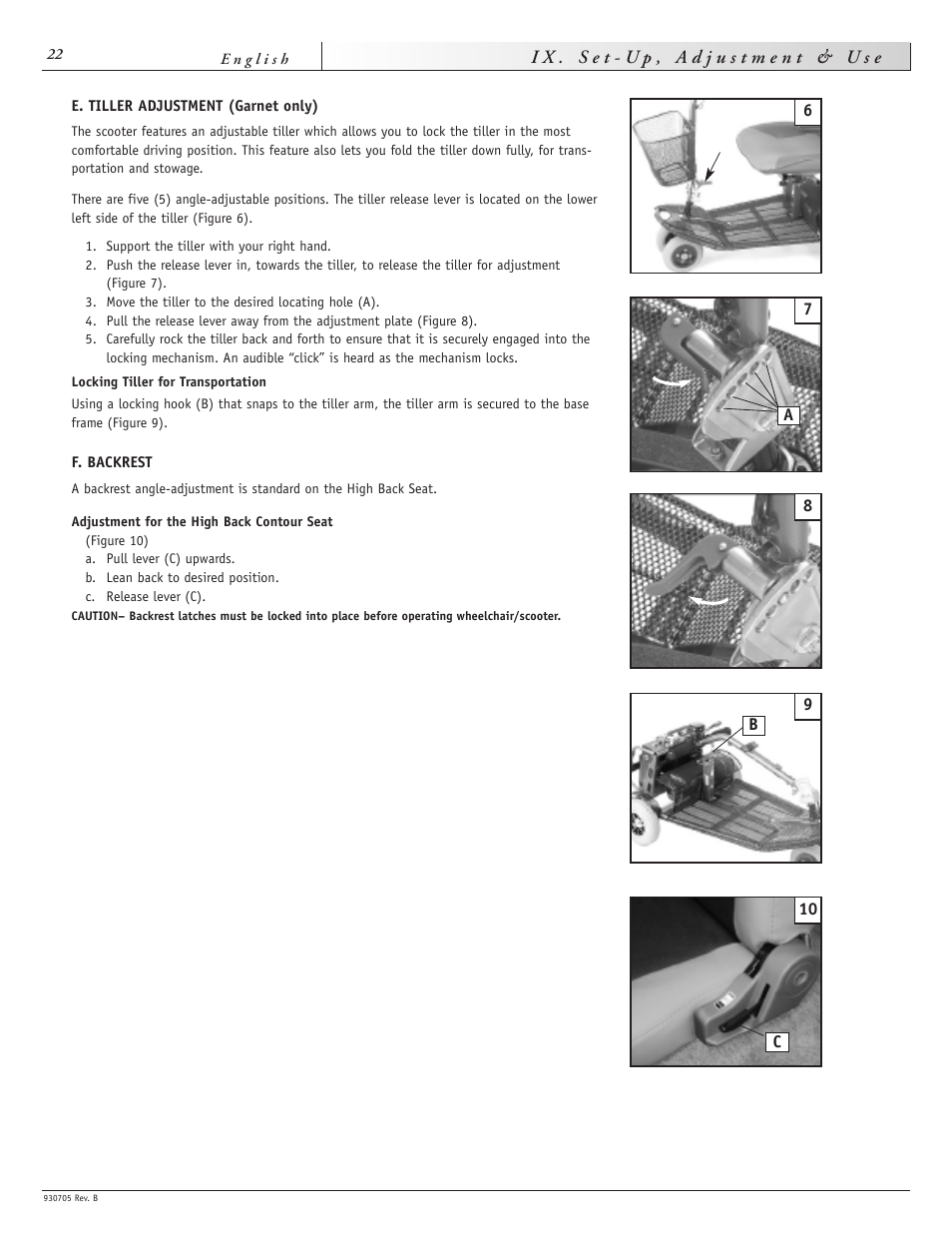 Sunrise Medical Ruby User Manual | Page 22 / 100