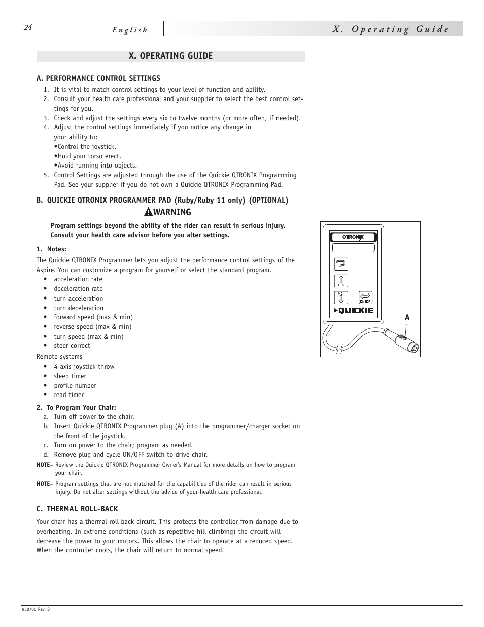 Sunrise Medical Ruby User Manual | Page 24 / 100