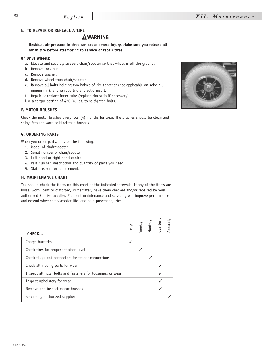 Sunrise Medical Ruby User Manual | Page 32 / 100