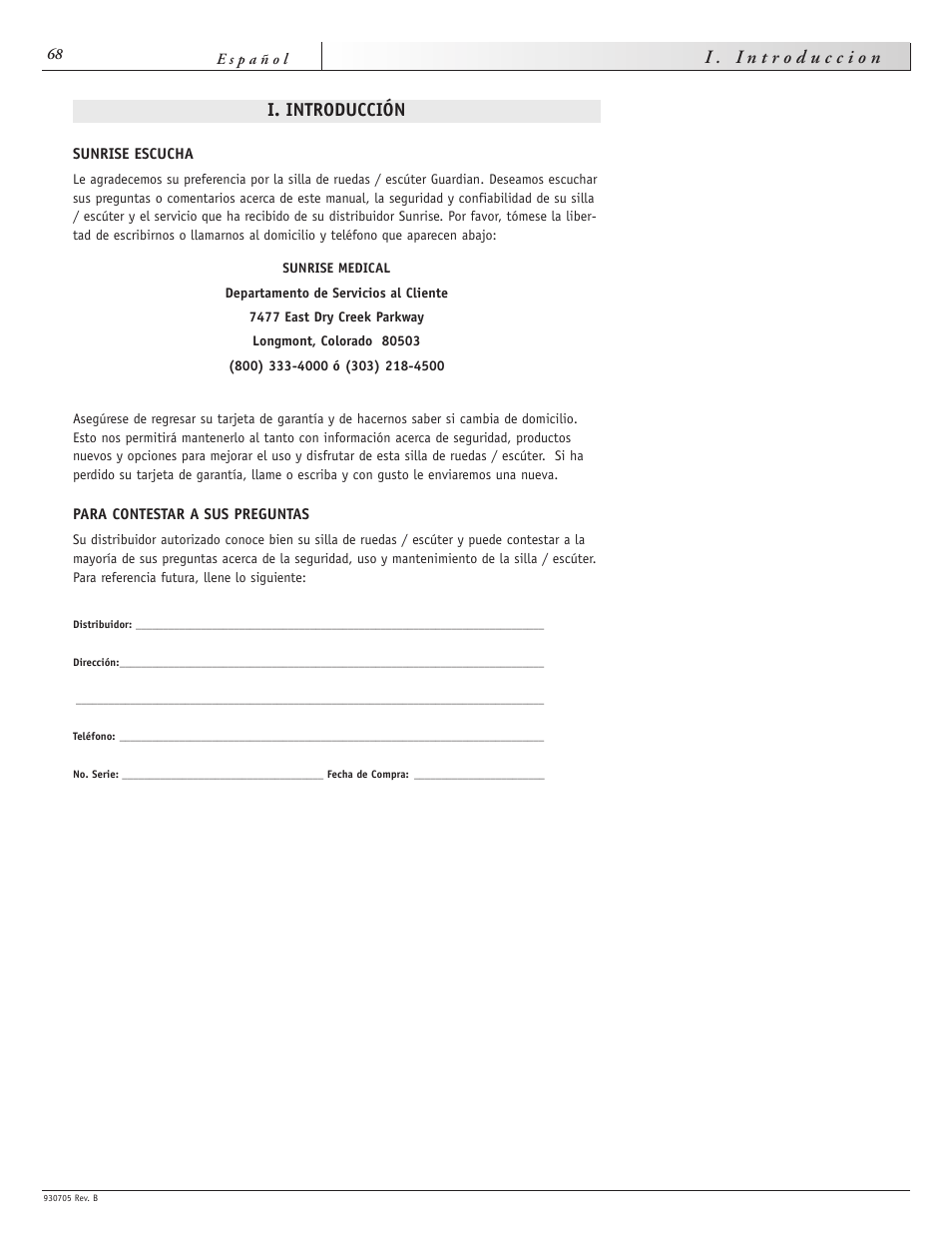 I. introducción | Sunrise Medical Ruby User Manual | Page 68 / 100