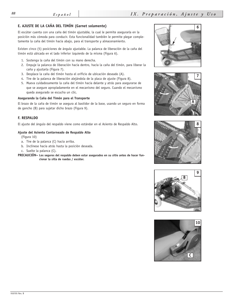 Sunrise Medical Ruby User Manual | Page 88 / 100