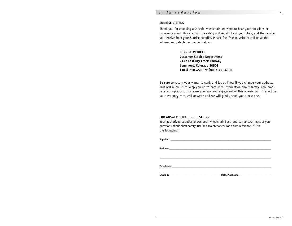 Sunrise Medical Quickie S-646 SE User Manual | Page 2 / 27