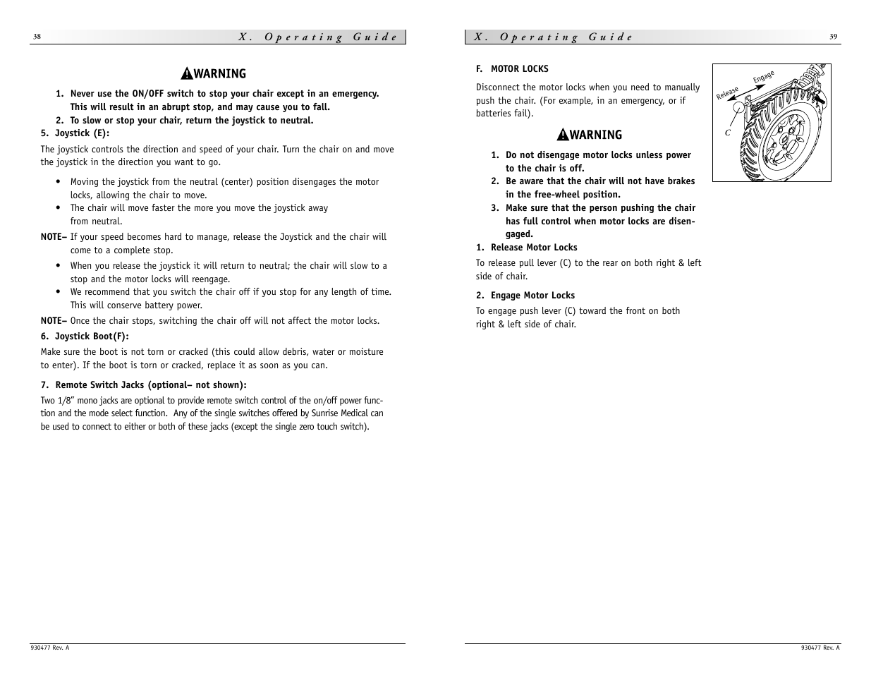 Sunrise Medical Quickie S-646 SE User Manual | Page 20 / 27