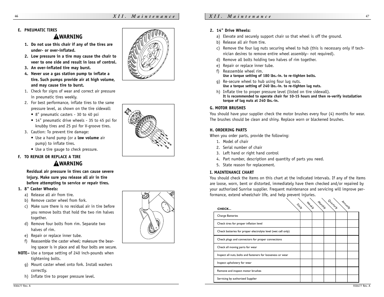 Sunrise Medical Quickie S-646 SE User Manual | Page 24 / 27