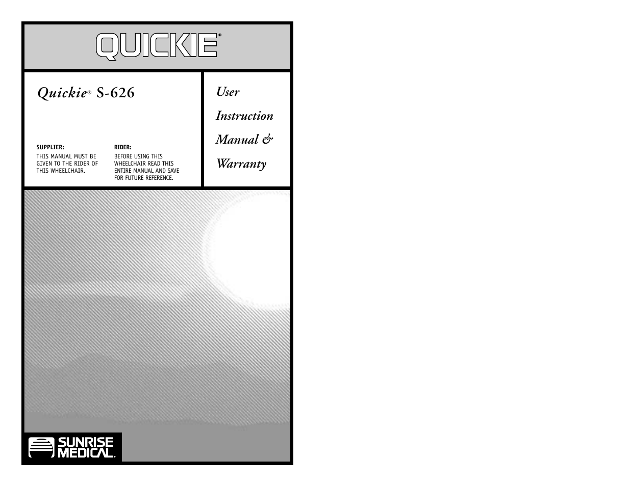 Sunrise Medical Quickie S-626 User Manual | 27 pages