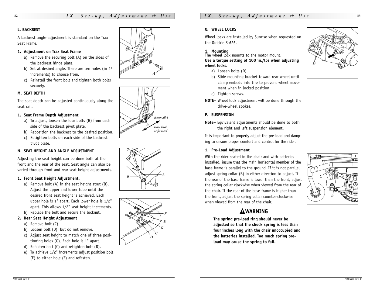 Sunrise Medical Quickie S-626 User Manual | Page 17 / 27