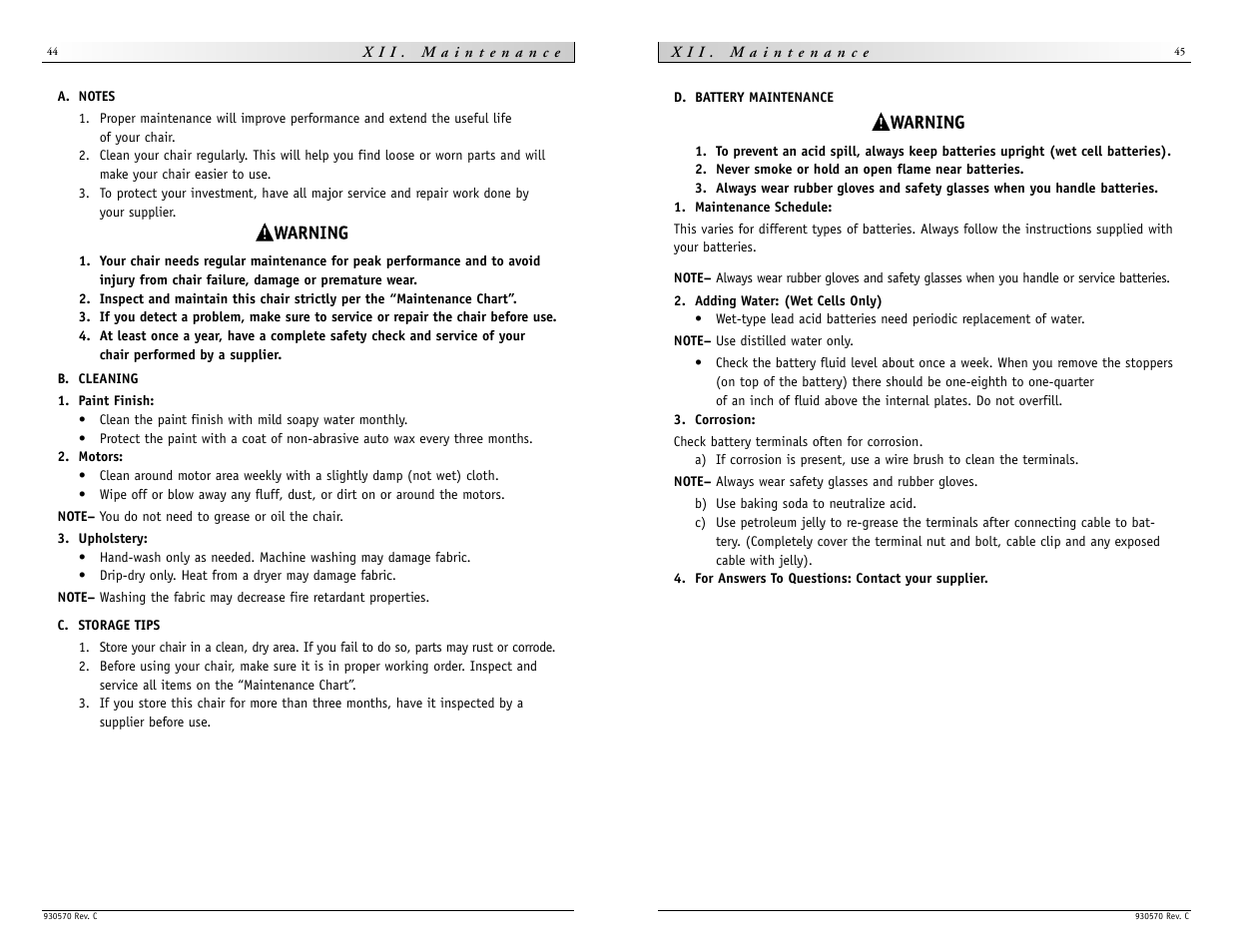 Sunrise Medical Quickie S-626 User Manual | Page 23 / 27