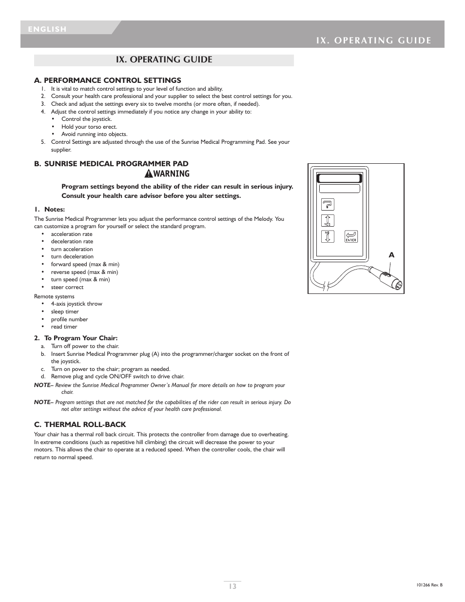 Sunrise Medical Sterling User Manual | Page 13 / 56