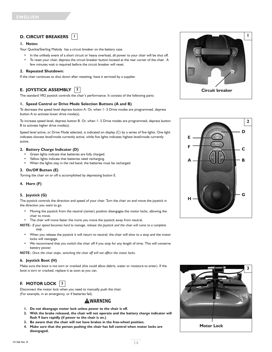Sunrise Medical Sterling User Manual | Page 14 / 56