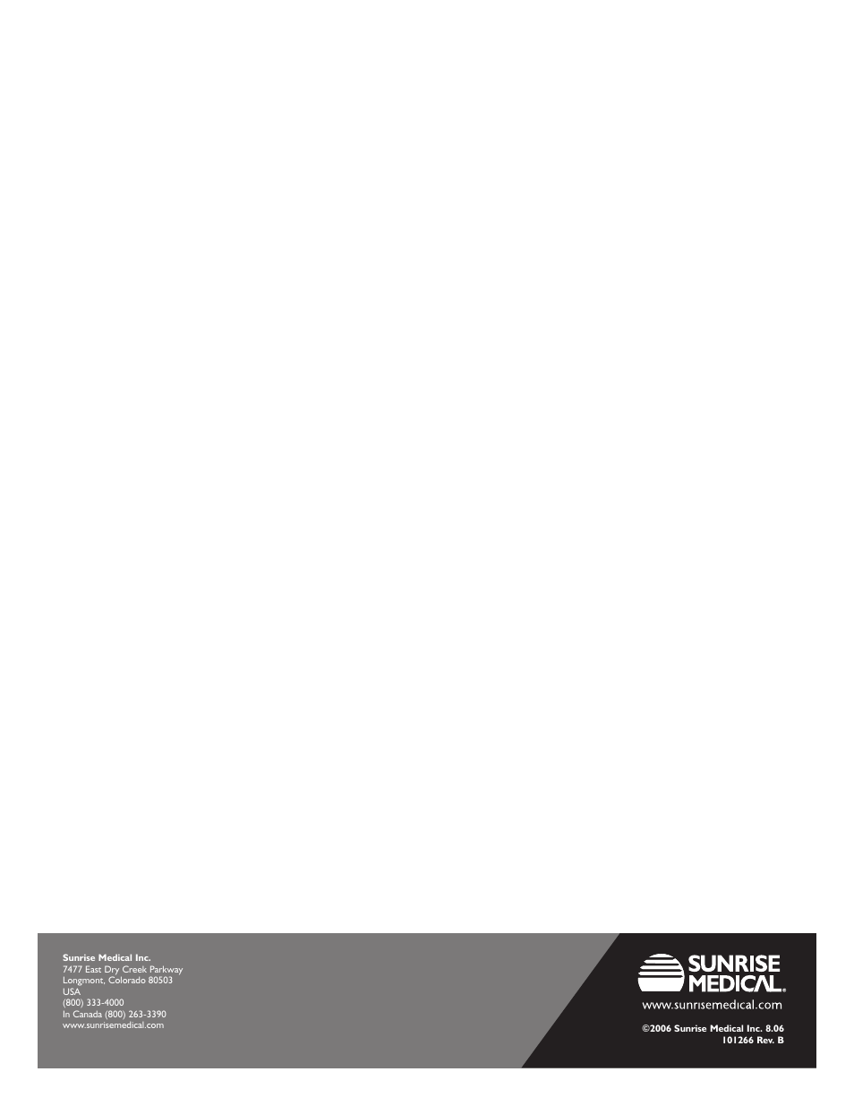 Sunrise Medical Sterling User Manual | Page 56 / 56