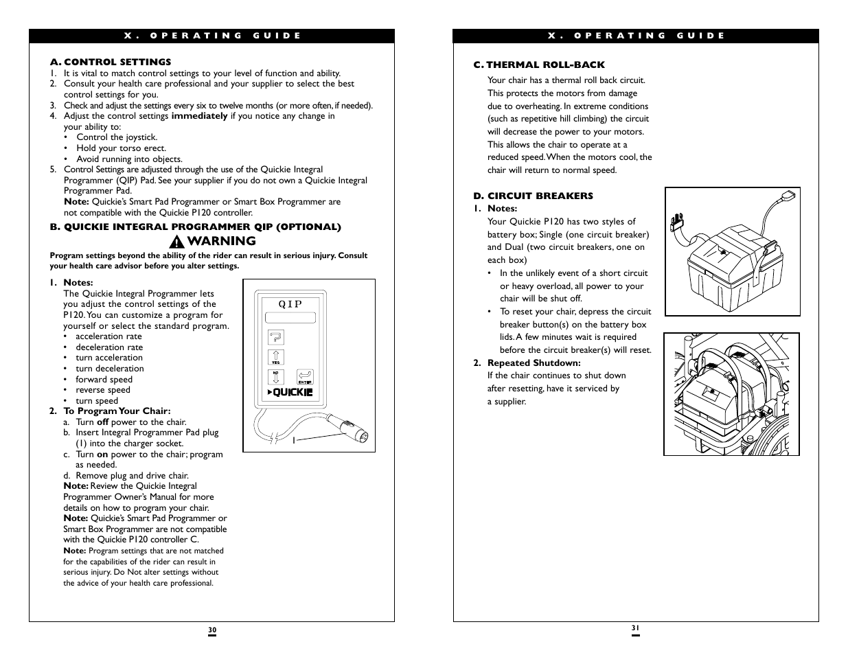 Sunrise Medical Wheelchair Quickie P120 User Manual | Page 16 / 23