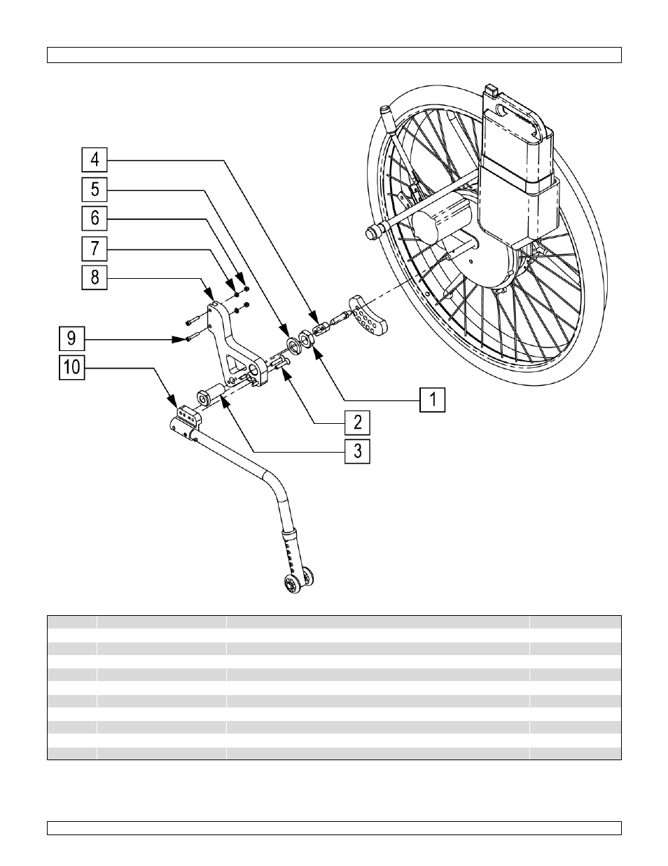 Xtender assm kit, Side guards | Sunrise Medical Swing-Away and Fixed Front GTX User Manual | Page 102 / 115