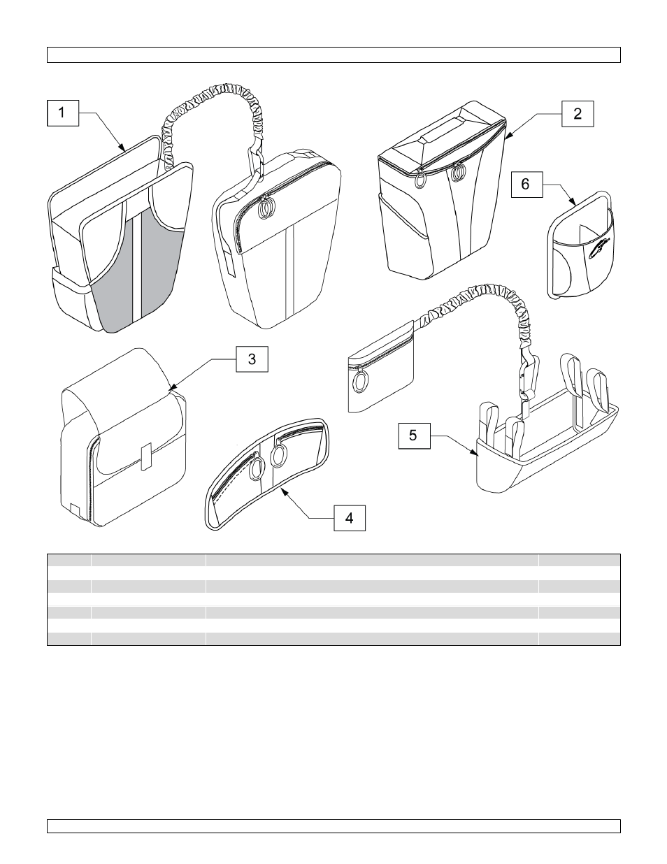 Case logic bags | Sunrise Medical Swing-Away and Fixed Front GTX User Manual | Page 110 / 115