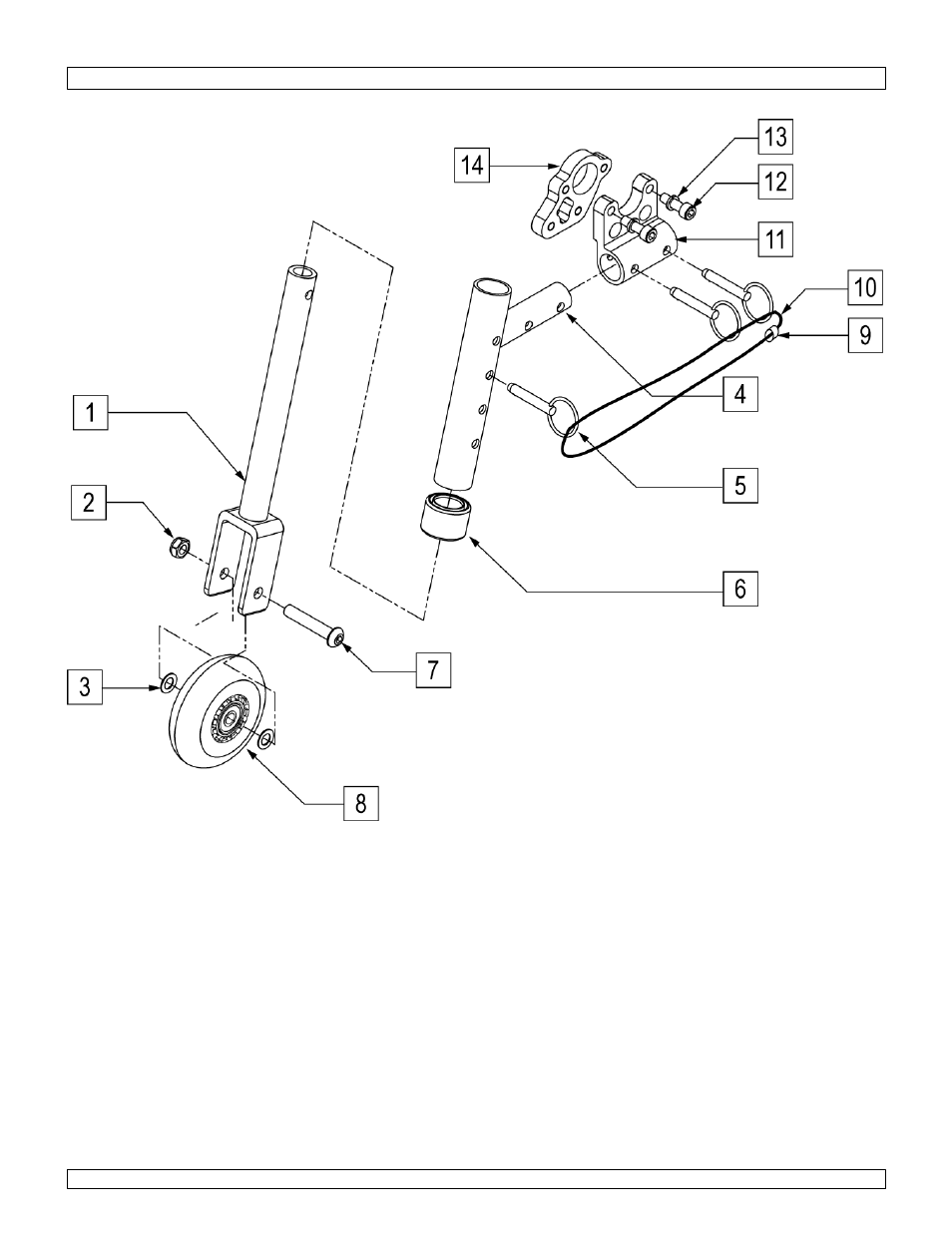 Travel wheel | Sunrise Medical Swing-Away and Fixed Front GTX User Manual | Page 113 / 115