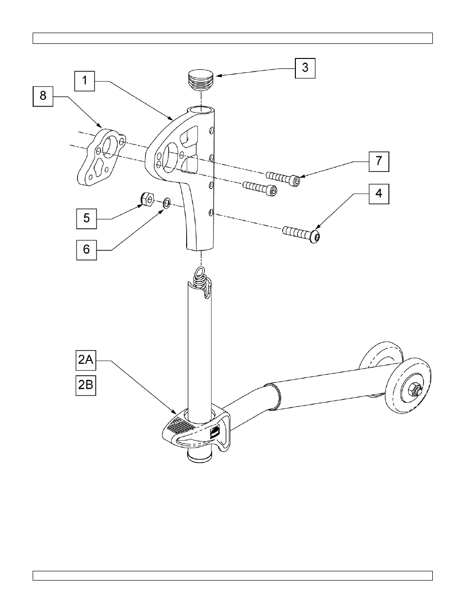 Swing-away anti tip | Sunrise Medical Swing-Away and Fixed Front GTX User Manual | Page 21 / 115