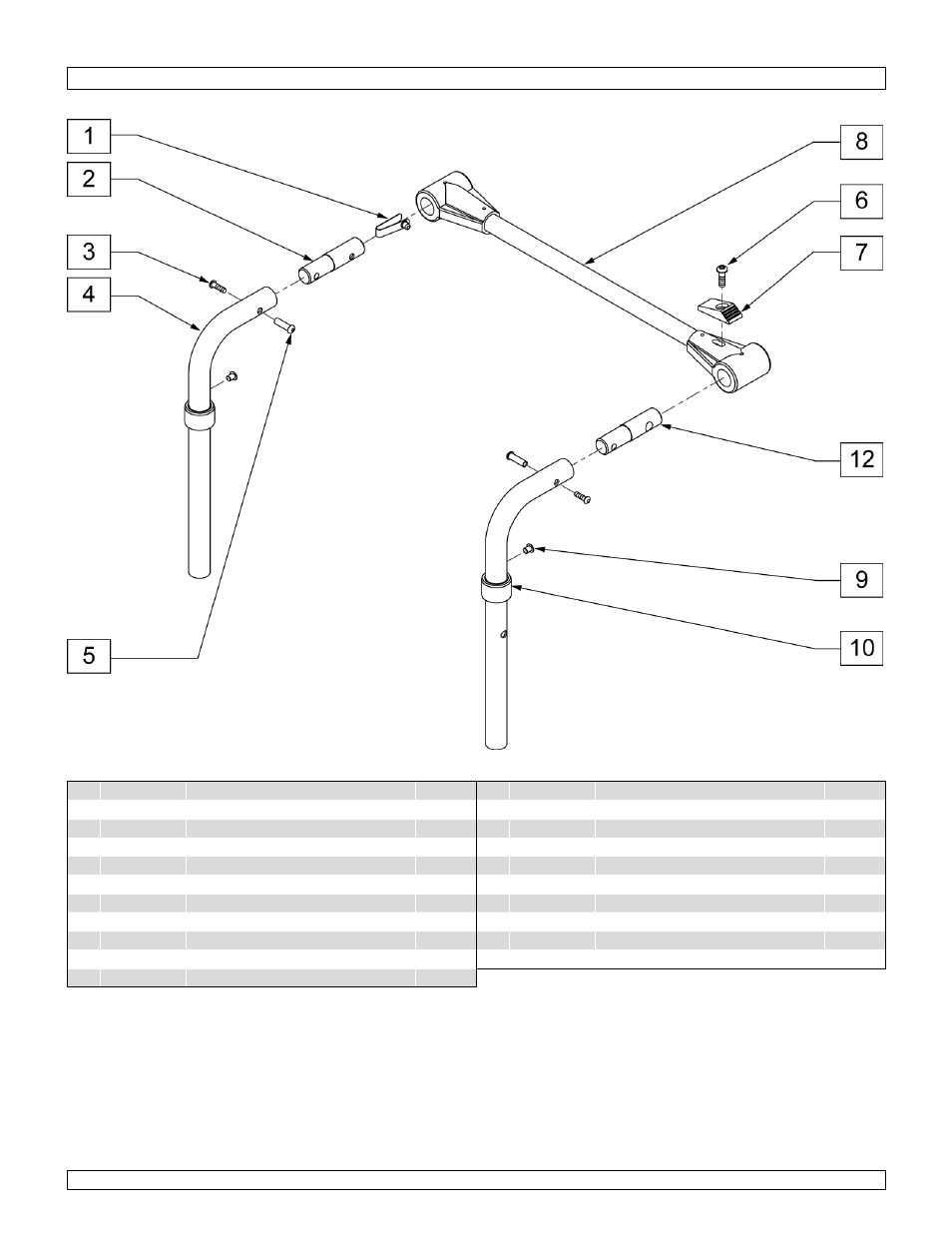 Backrest stabilizer bar | Sunrise Medical Swing-Away and Fixed Front GTX User Manual | Page 35 / 115